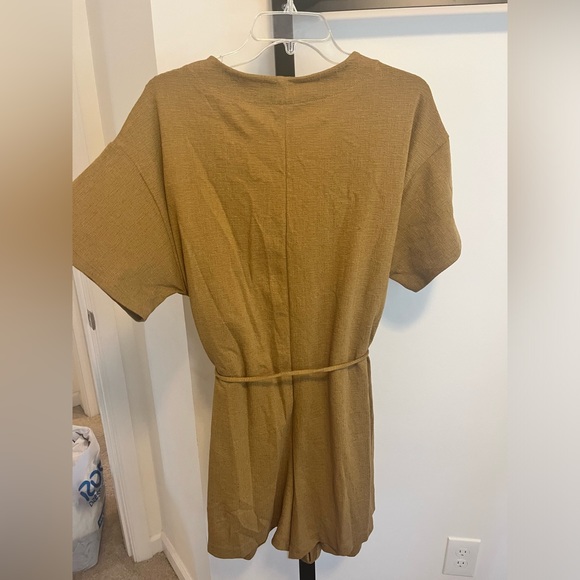 Linen Button Down Romper - Picture 5 of 5